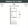 Настенный светильник уличный Franca 90 3A7.002.000.WXU1L