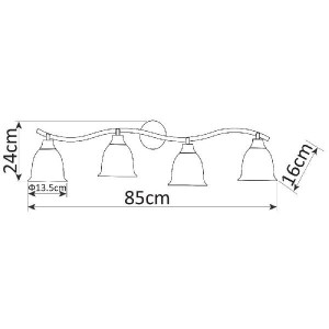 Спот Campana A9557PL-4CC