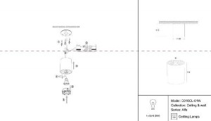 Точечный светильник Alfa C016CL-01W