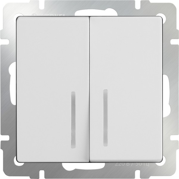 Выключатель WL01-SW-2G-2W-LED Выключатель WL01-SW-2G-2W-LED