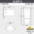 Встраиваемый светильник уличный Aldo 1L1.000.000.LXZ1L