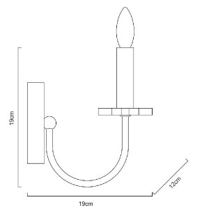 Бра Litizia A6062AP-1WH