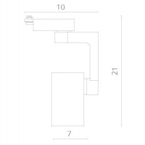 Трековый светильник Traccia A2320PL-1WH