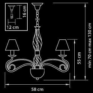 Подвесная люстра ESEDRA 782060