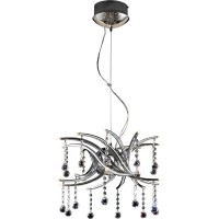 Подвесная люстра MD2310 MD2310/20 chrome, white crystal ASFOUR