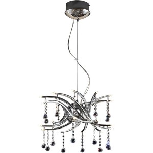 Подвесная люстра MD2310 MD2310/20 chrome, white crystal ASFOUR
