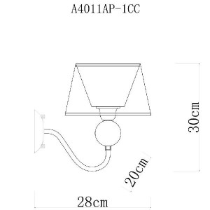 Бра Turandot A4011AP-1CC