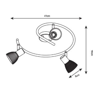 Спот Parry A5062PL-3SS