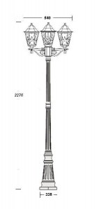 Наземный фонарь 79809 lg B Gb