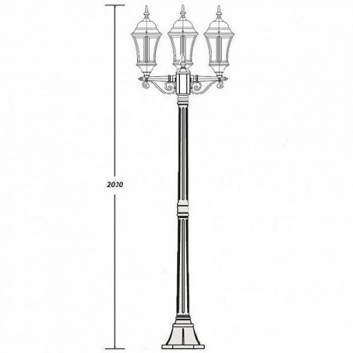 Наземный фонарь  91308L B Gb