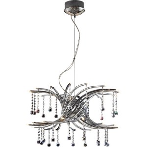Подвесная люстра MD2310 MD2310/30 chrome, white crystal ASFOUR