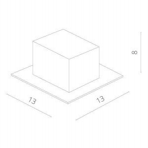 Точечный светильник Cardani Piccolo A5941PL-1GY