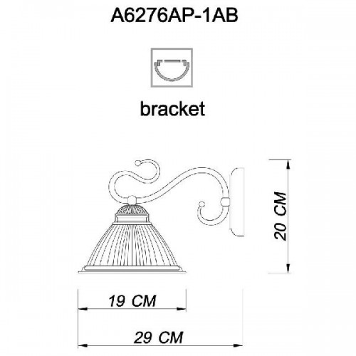 Бра Costanza A6276AP-1AB