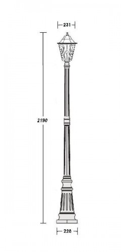 Наземный фонарь  79809 lg Bl