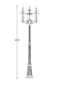 Наземный фонарь 89409 B Bl
