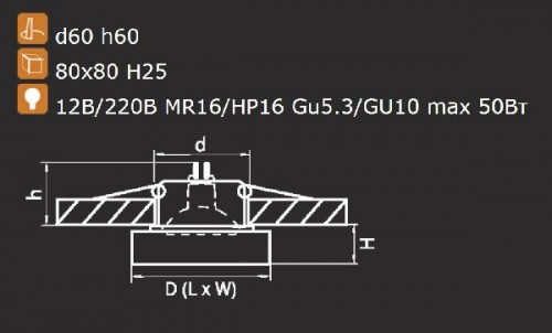 Точечный светильник Lui mini 006149