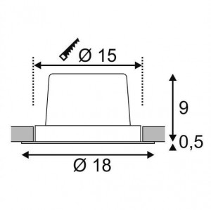 Точечный светильник New Tria 114276