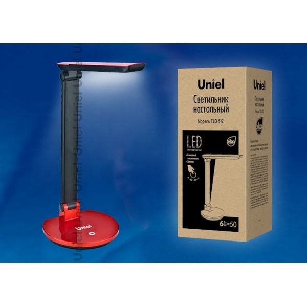 Офисная настольная лампа TLD-512 Red/LED/550Lm/4500K/Dimer Офисная настольная лампа TLD-512 Red/LED/550Lm/4500K/Dimer