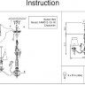 Подвесная люстра Bird ARM013-03-W