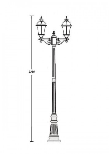 Наземный фонарь  95209L A Bl