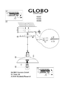 Подвесной светильник Knud 15068