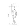 Наземный фонарь Farola 1001S черный / 9913-D (GL 1001S)