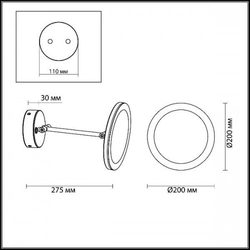 Бра Mirror 4678/6WL