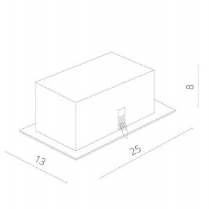 Точечный светильник Cardani Piccolo A5941PL-2GY