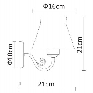 Бра Margherita A7021AP-1WH