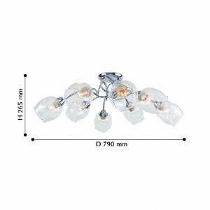 Потолочная люстра Bento 2191-8U
