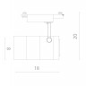 Трековый светильник Cinto A2707PL-1WH