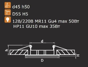 Точечный светильник Lega 11 011045