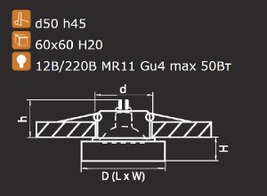 Точечный светильник Lui micro 006167