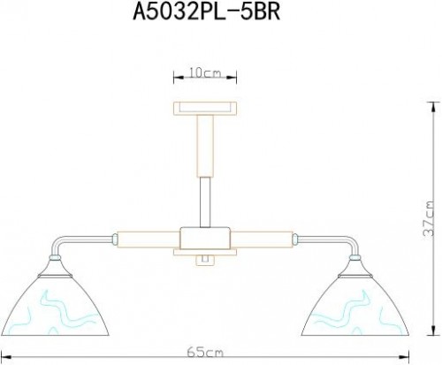 Потолочная люстра Matthew A5032PL-5BR