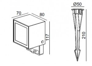 Прожектор уличный W12639