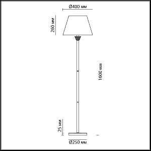 Торшер Abigail 4433/1F