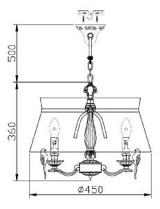 Подвесная люстра Bird ARM013-33-W