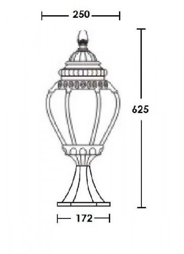 Наземный фонарь  89504L Bl