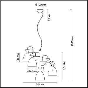 Подвесная люстра Kizzy 3734/5