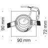 Точечный светильник Metal Modern DL290-2-01-W