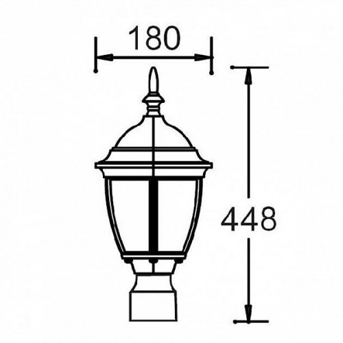 Плафон  91203S Gb