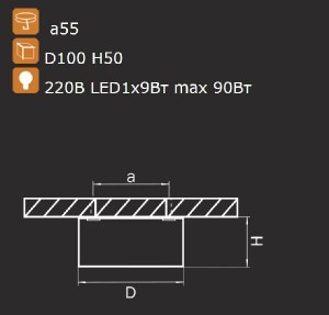 Точечный светильник ZOLLA 213916