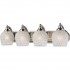 Бра 570 570-4N-WHT satin nickel / white