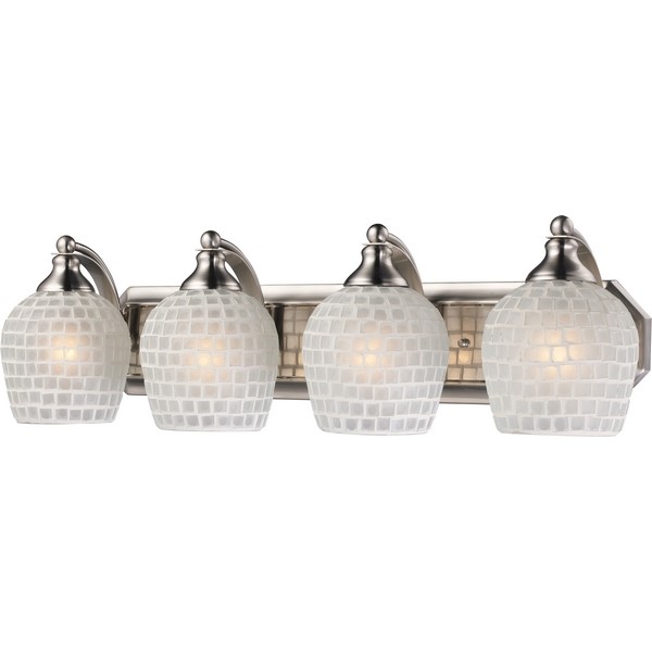Бра 570 570-4N-WHT satin nickel / white Бра 570 570-4N-WHT satin nickel / white