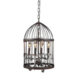 Подвесная люстра BIRD CAGE CH008-4-ABG-CRS