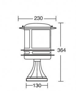 Наземный фонарь 68304/SB2 Bl