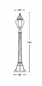 Наземный фонарь 89507L Bl