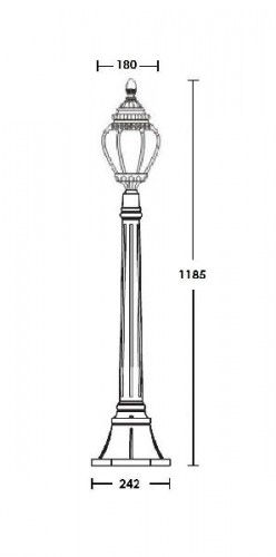 Наземный фонарь  89507L Bl