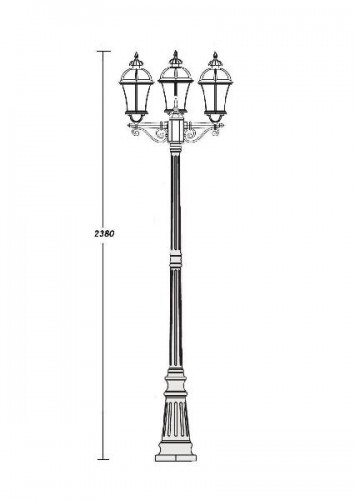 Наземный фонарь  95209L B Gb