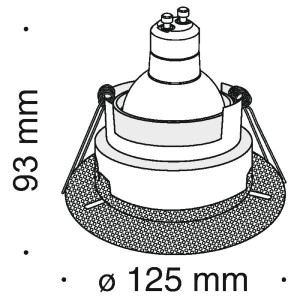 Точечный светильник Hoop DL043-01W